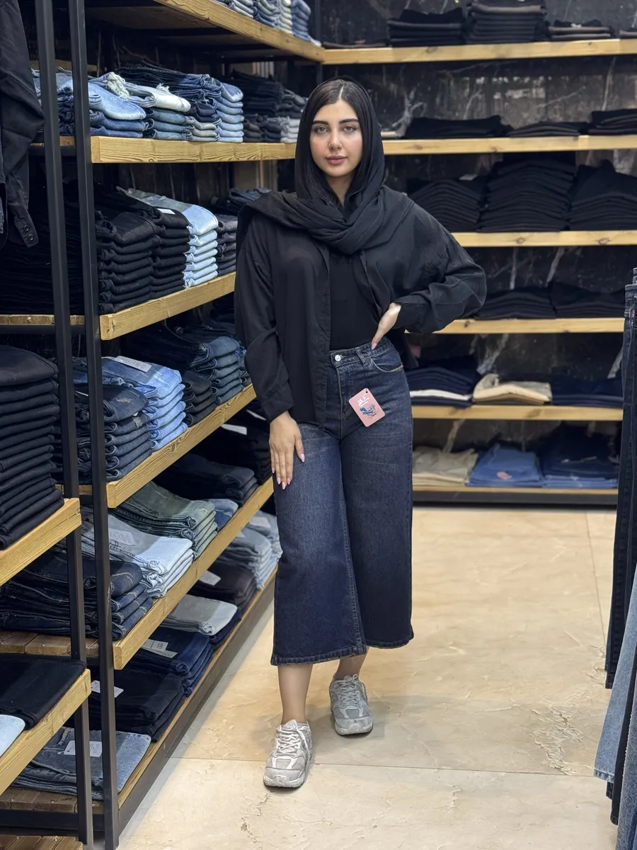 شلوار جین مدل واید لگ تینتی
