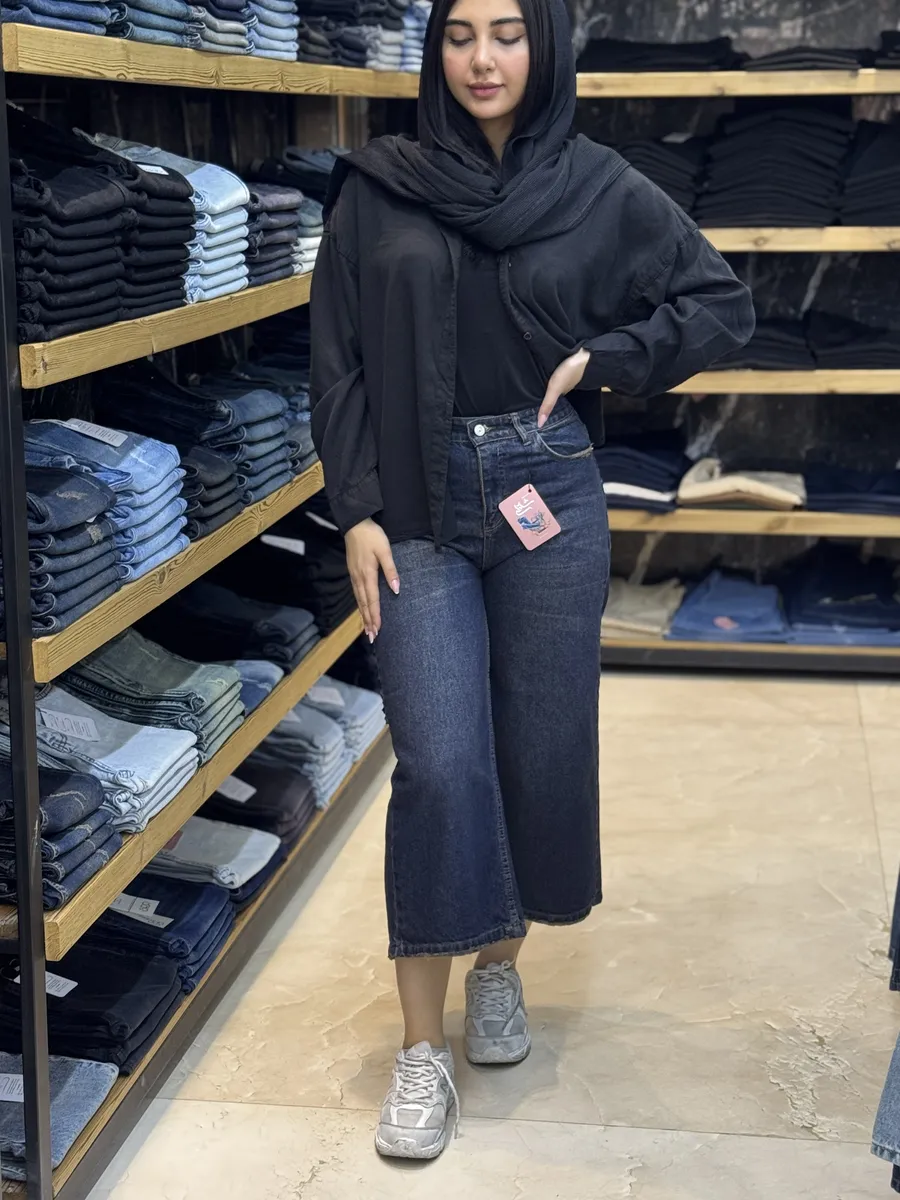 شلوار جین مدل واید لگ تینتی
